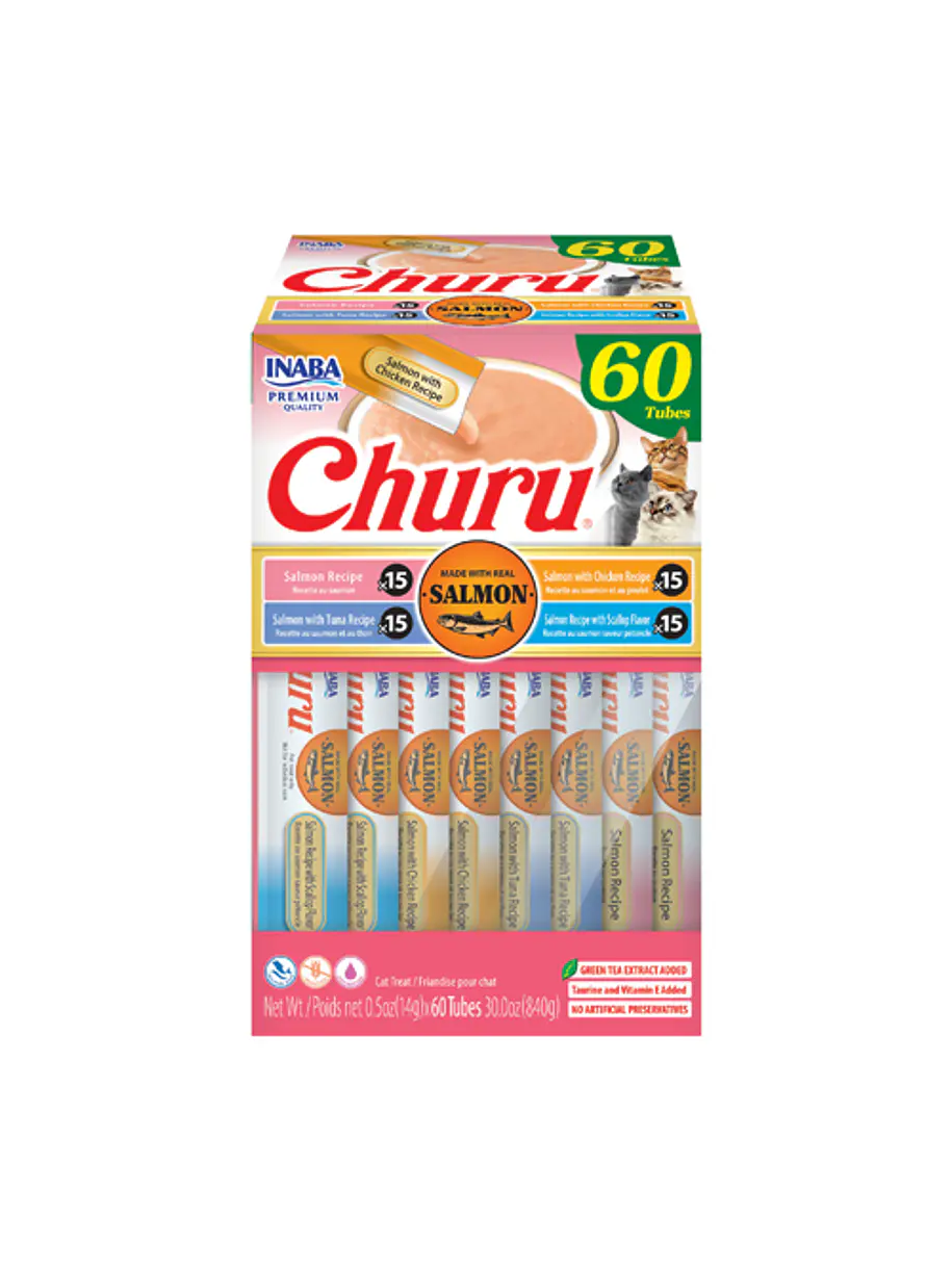 Churu Salmón Variedades Caja 60u 1