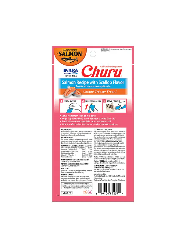 Churu Salmón Ostion 56g 4u 2