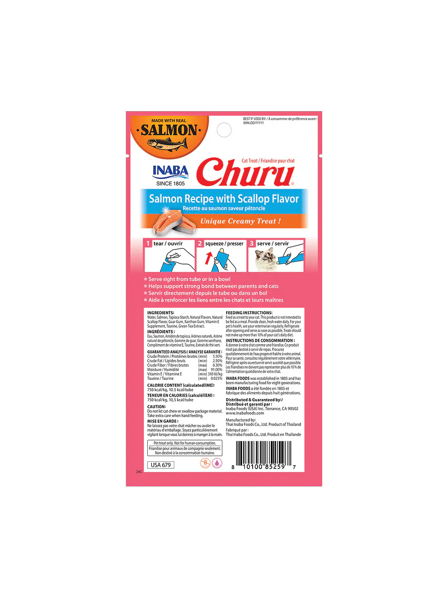 Churu Salmón Ostion 56g 4u 2