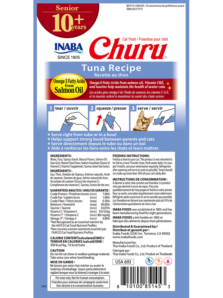Churu Senior Atun 56g 4u 2