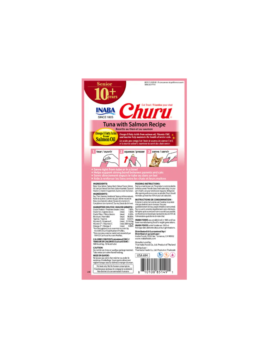 Churu Senior Atún Salmón 56g 4u 2