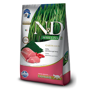 N&D Spirulina Cerdo Gato Castrado 7Kg
