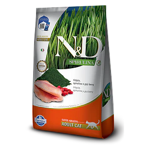 N&D Spirulina Tilapia Gato Adulto 7Kg