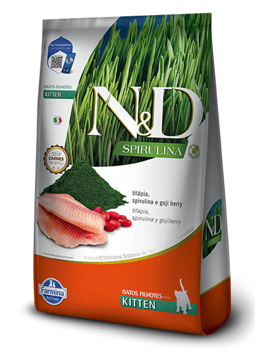 N&D Spirulina Tilapia Gato Kitten 1.5Kg 1