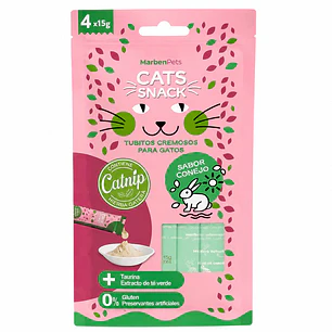 Cats Snack Cremoso Conejo 4 Tubos