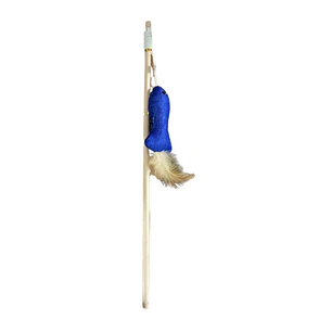 Wonder Cat Varilla Pescado con Plumas Azul