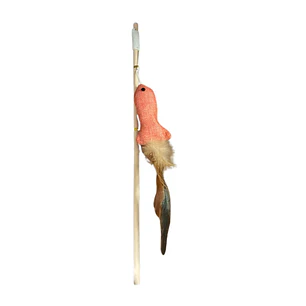 Wonder Cat Varilla Pescado con Plumas Cobrizo