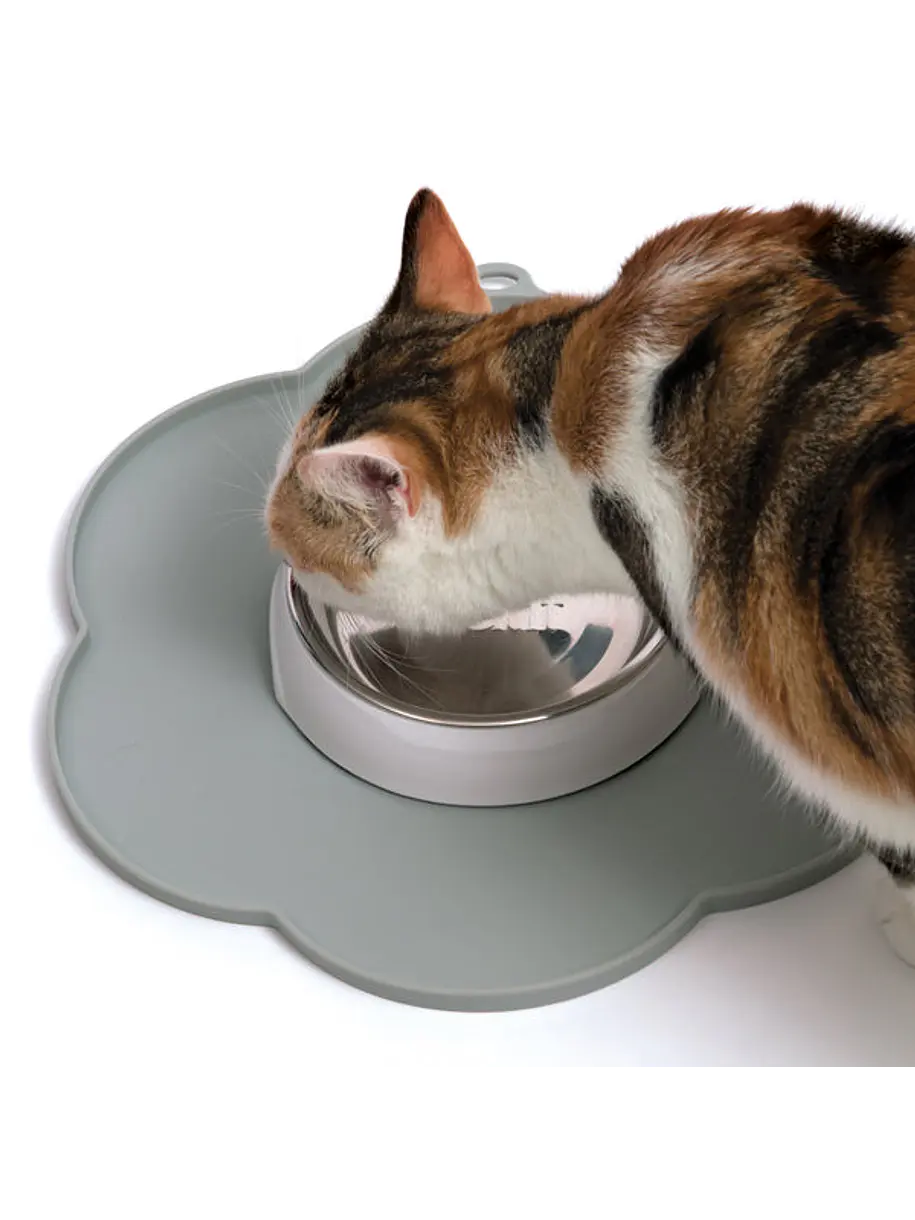 Catit Alfombra Gris Para Fuentes y Platos 1