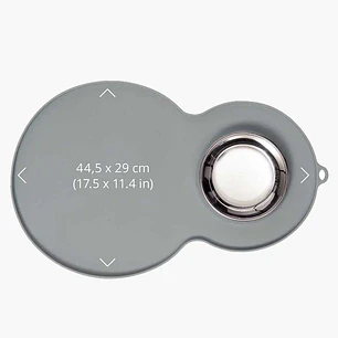 Catit Alfombra Protectora Gris con Plato