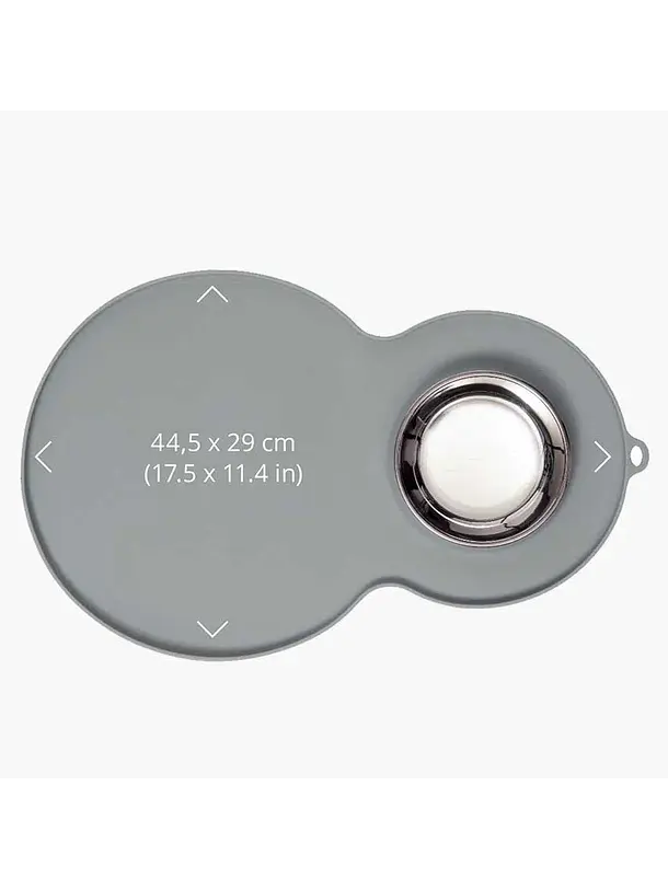 Catit Alfombra Protectora Gris con Plato 2