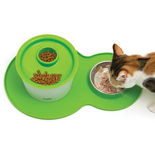 Catit Alfombra Protectora Verde con Plato