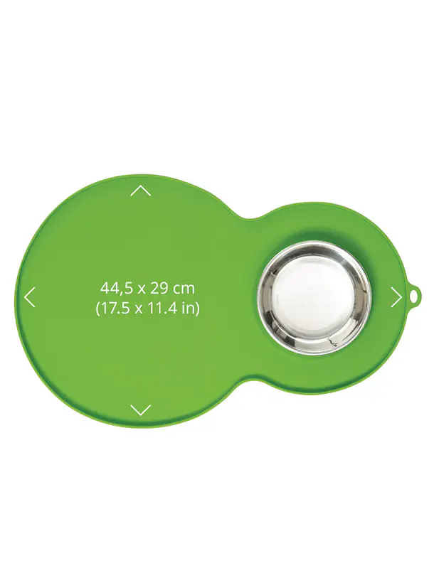 Catit Alfombra Protectora Verde con Plato 2