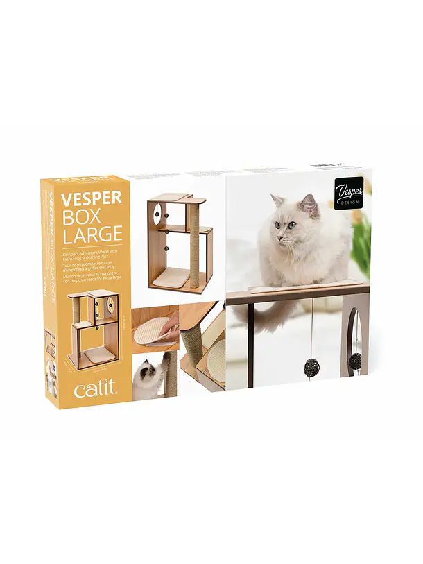Catit Vesper Box Large Nogal Rascador 1