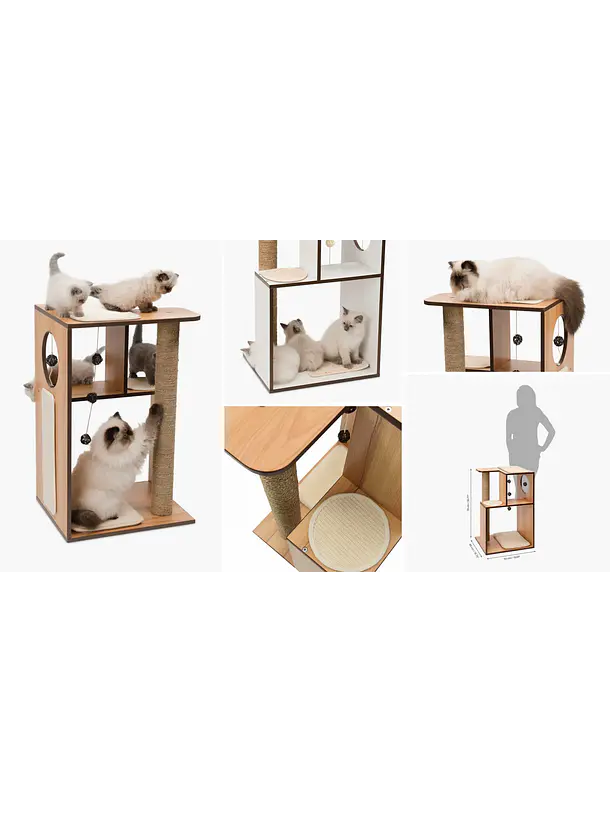 Catit Vesper Box Large Nogal Rascador 2