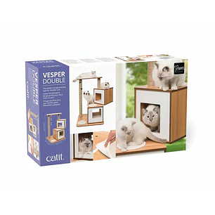 Catit Vesper Furniture V Double Nogal Rascador