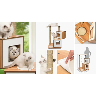 Catit Vesper Furniture V Double Nogal Rascador