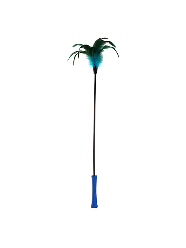 Gigwi Feather Teaser Varilla Plumas Azul con Negro 1