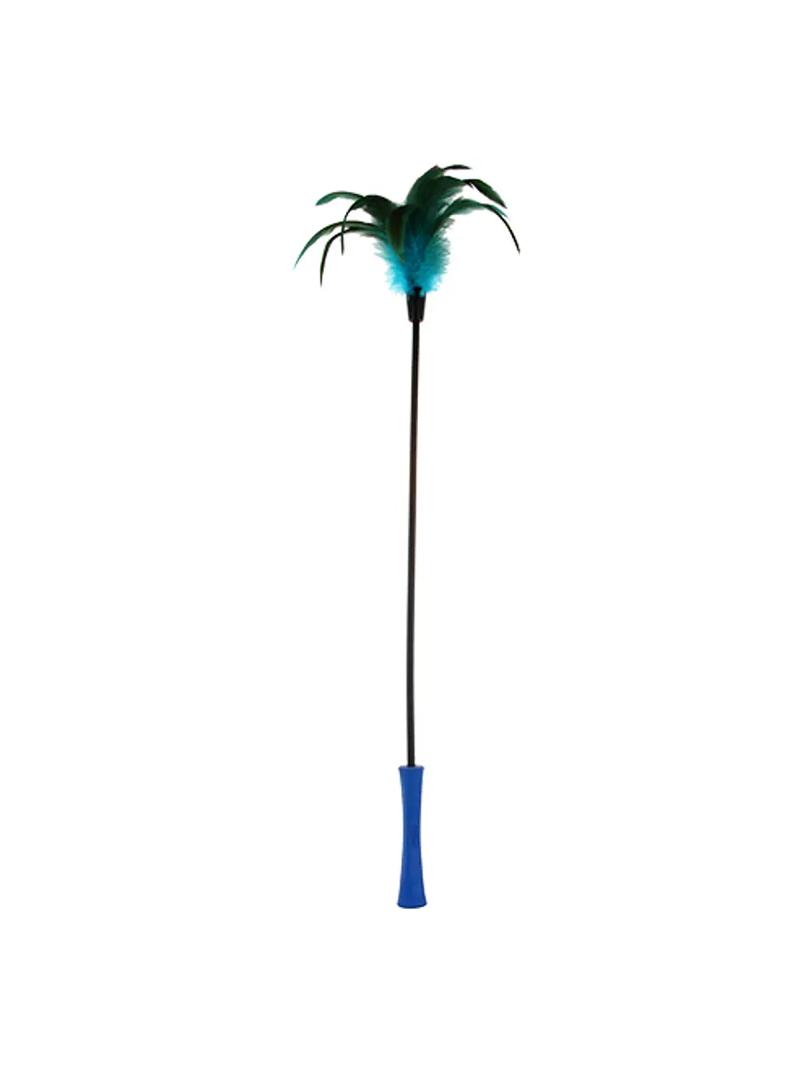 Gigwi Feather Teaser Varilla Plumas Azul con Negro 1
