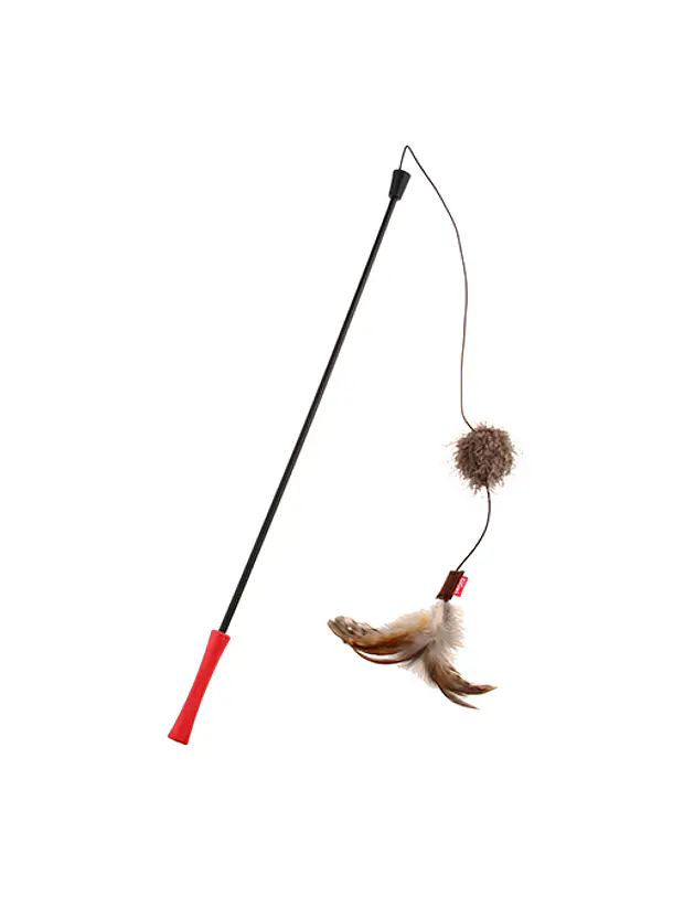 Gigwi Feather Teaser Varilla Pelota con Plumas 1