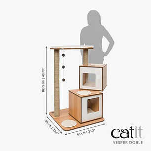 Catit Vesper Double Nogal Rascador