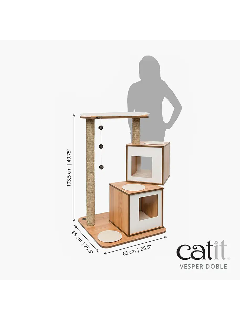 Catit Vesper Double Nogal Rascador 2