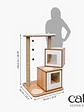 Catit Vesper Double Nogal Rascador - Miniatura 2