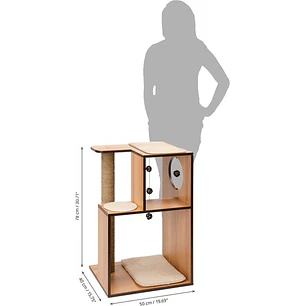 Catit Vesper Box Large Nogal Rascador