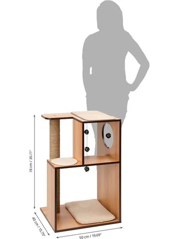 Catit Vesper Box Large Nogal Rascador 2
