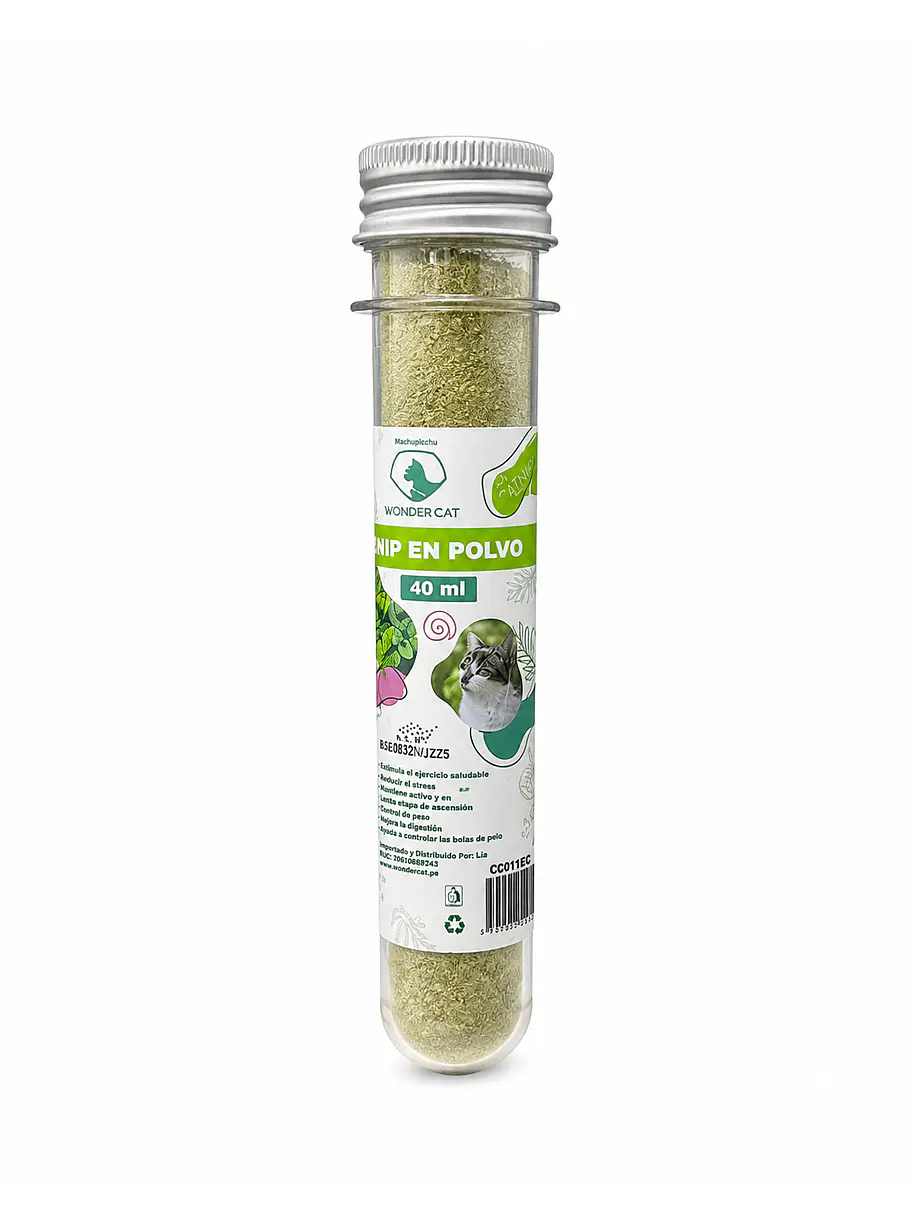 WonderCat Tubo de Catnip en Polvo 40ml 1