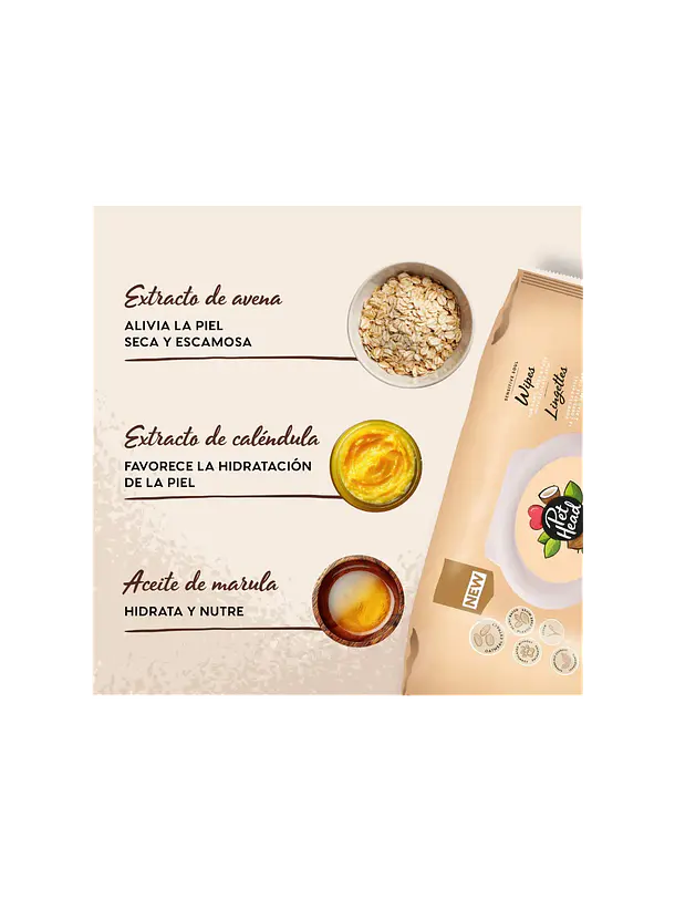 Pet Head Toallitas Húmedas de Coco 3