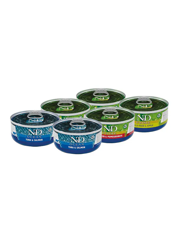 N&D Lata Gatos Pack Variedades 6u 1