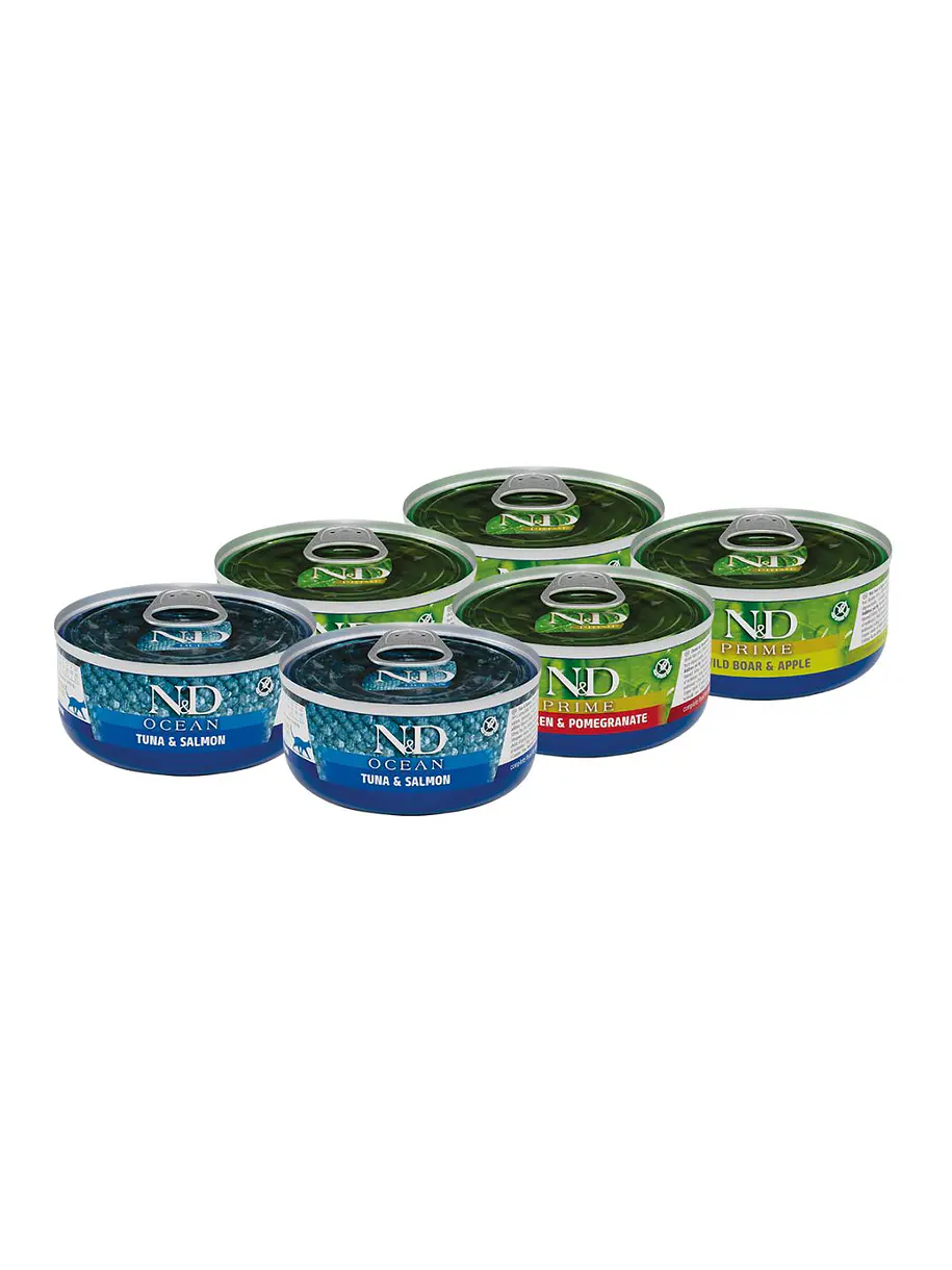 N&D Lata Gatos Pack Variedades 6u 1