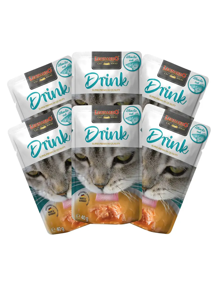 Leonardo Drink Variedades - Pack De 6 - Snack Premio Húmedo 6