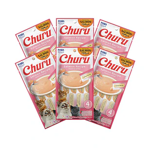 Churu Salmón Pack 6 Unidades 24 Tubos