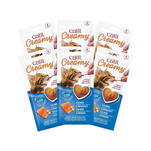Catit Creamy Pack 6u 24 Tubos Variedades