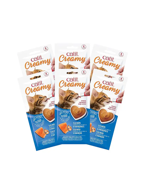 Catit Creamy Pack 6u 24 Tubos Variedades 2