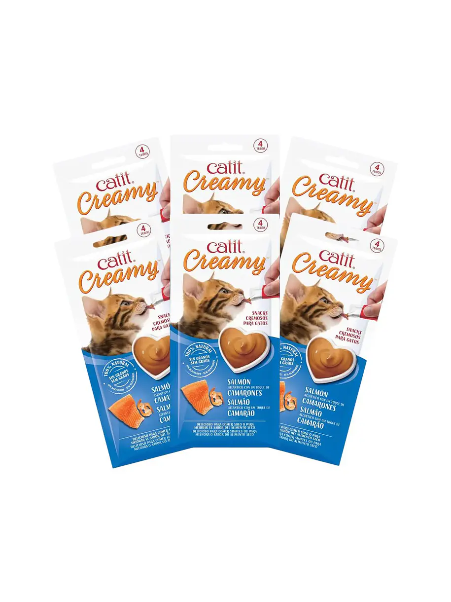 Catit Creamy Pack 6u 24 Tubos Variedades 2