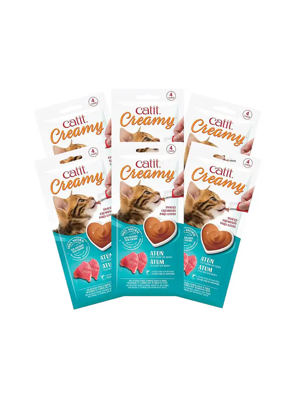 Catit Creamy Pack 6u 24 Tubos Variedades 3