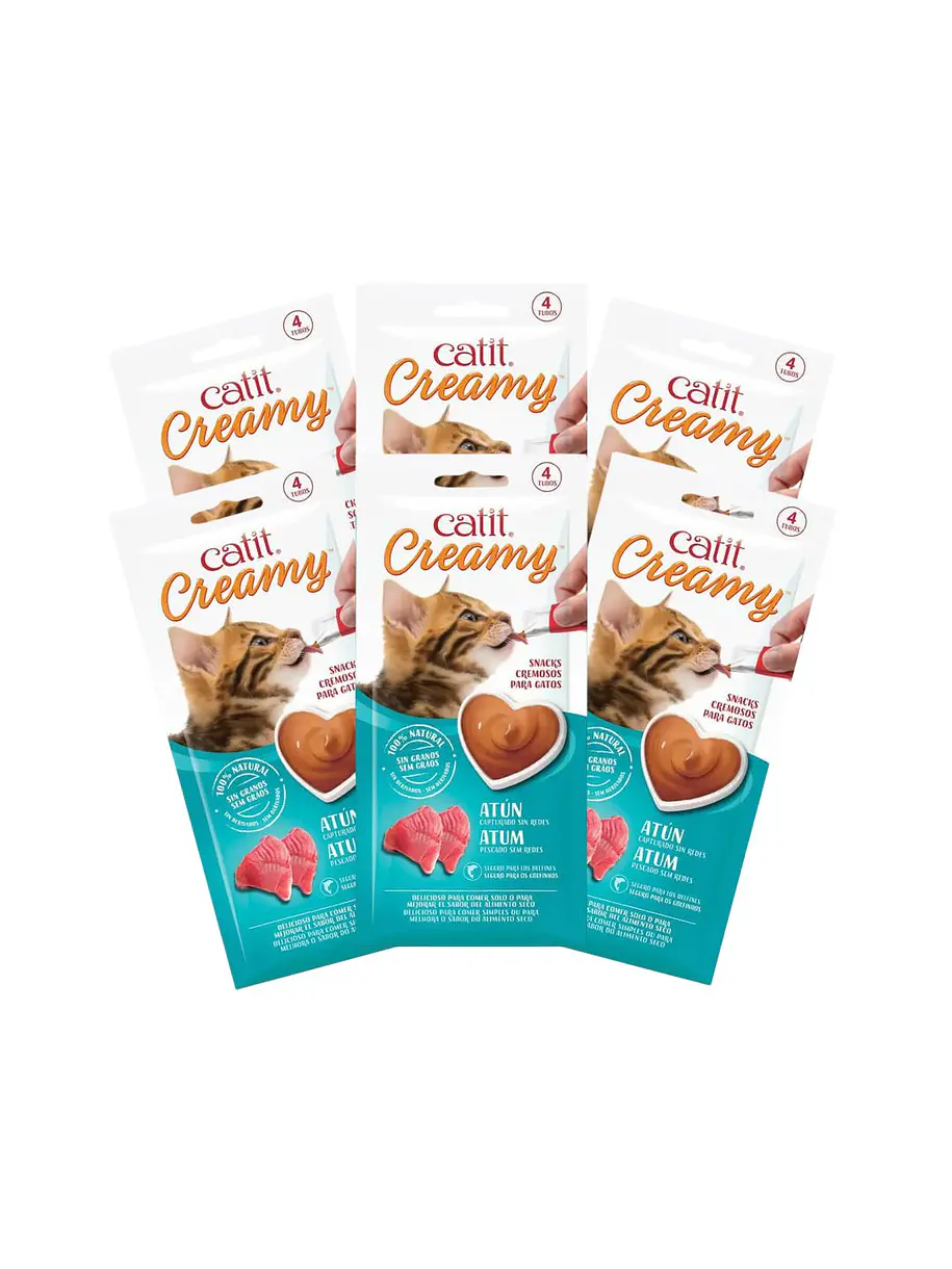 Catit Creamy Pack 6u 24 Tubos Variedades 3