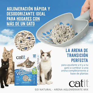 Catit Go Multicat Arena Natural Biodegradable 6.4Kg