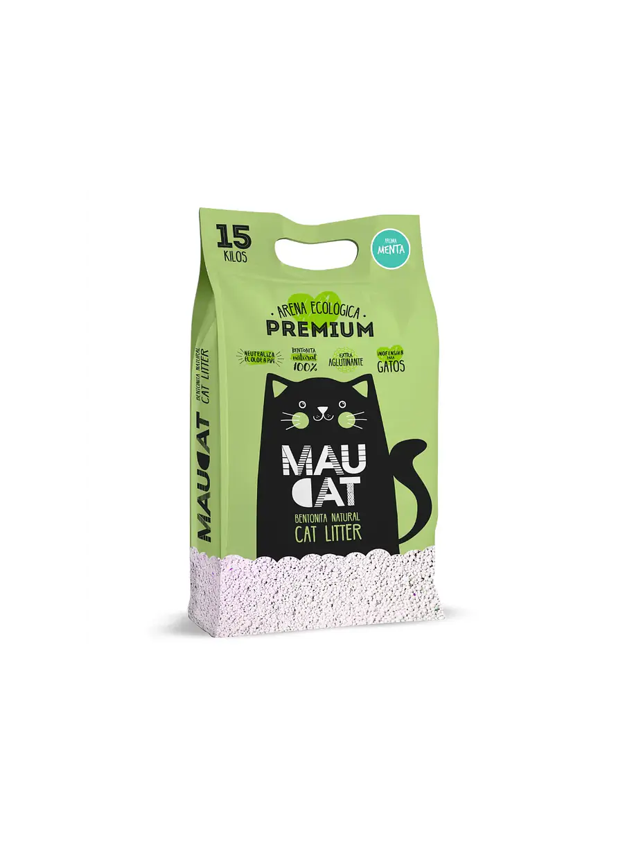 MauCat Arena Premium Menta 15Kg (Ex Pipicat) 1