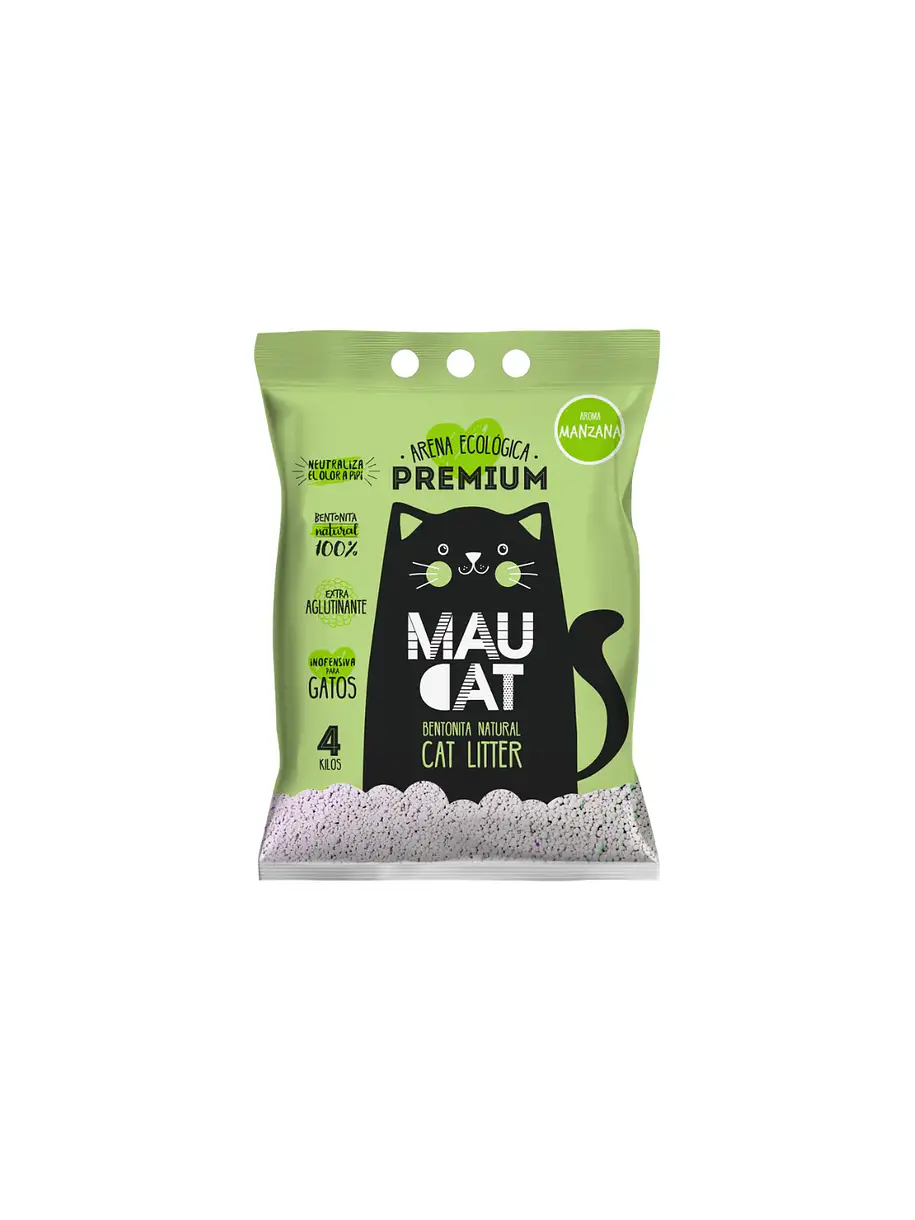MauCat Arena Premium Manzana 4Kg (Ex Pipicat) 1