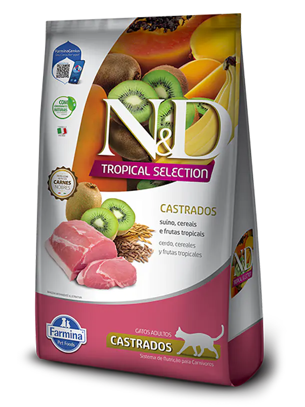N&D Tropical Cerdo Gato Castrado 7KG 1