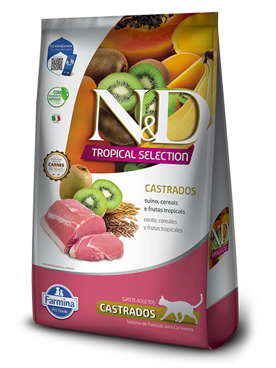 N&D Tropical Cerdo Gato Castrado 7KG 1
