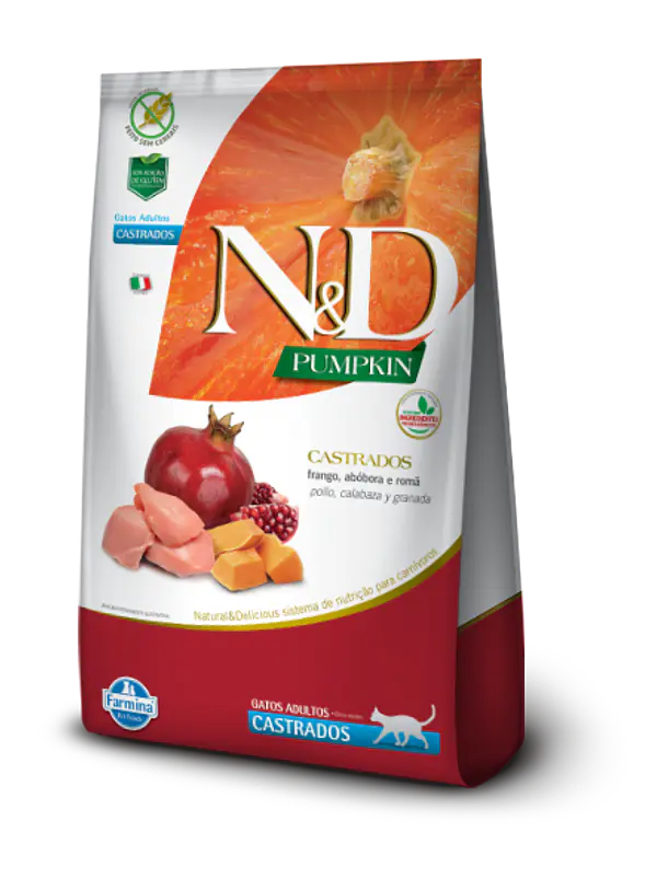 N&D Pumpkin Pollo y Calabaza Gato Castrado 7,5KG 1