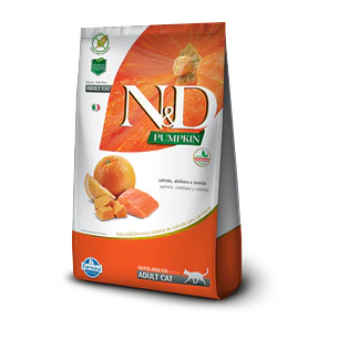 N&D Pumpkin Salmón, Calabaza y Naranja Gato 1,5KG