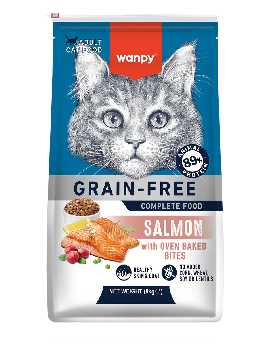 Wanpy Grain Free Gato Adulto Sabor Salmón 8Kg 1