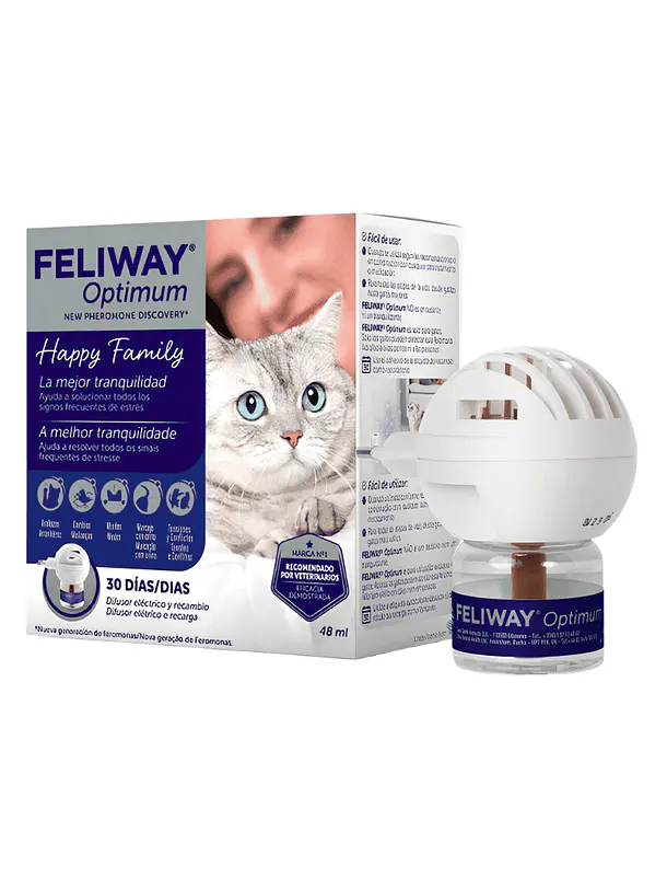 Feliway Optimum Difusor Con Recarga 48ml 1