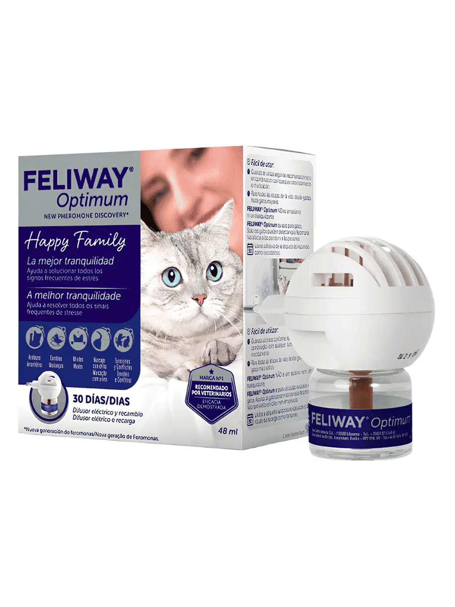 Feliway Optimum Difusor Con Recarga 48ml 1
