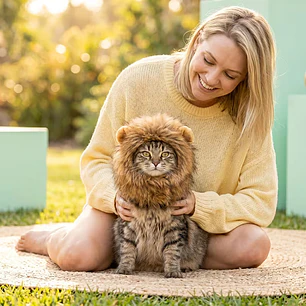 Disfraz Melena de Leon Para Gatos Adultos